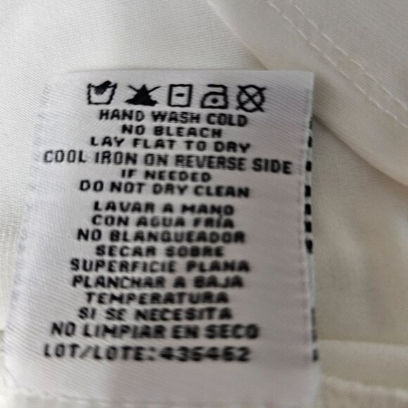 R&M Richards Women's Open Front White Cardigan 3/4 Sleeves Ltweight SZ L Career - Picture 7 of 10